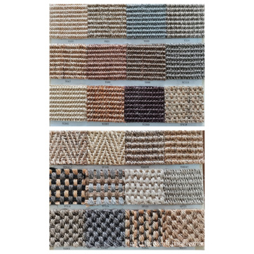 Rouleaux de tapis de paille de fibre de sisal naturel